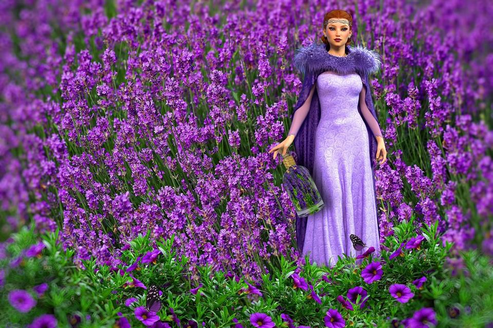 Lavender Havester jigsaw puzzle